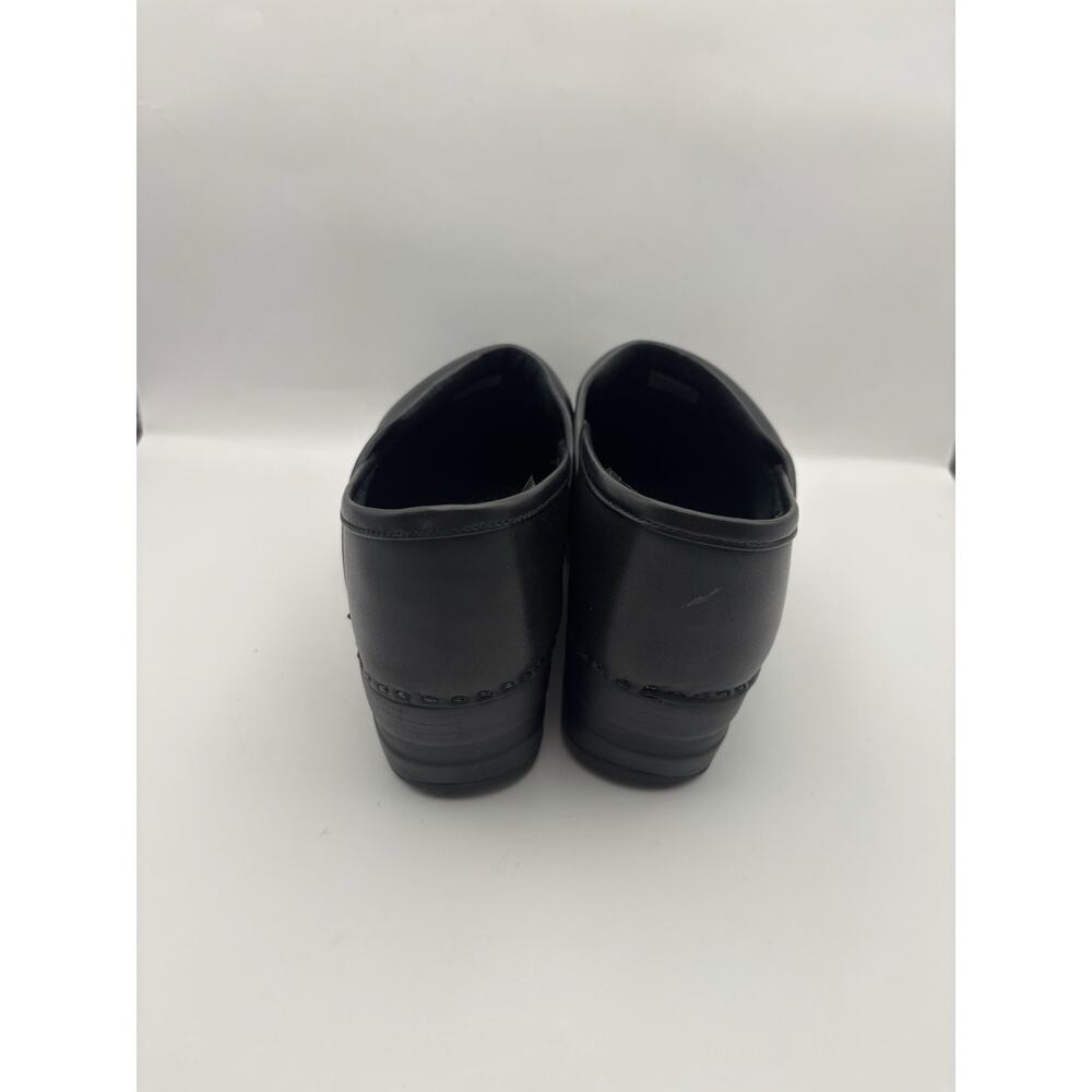 LL Bean Black Leather Clogs Women Size 9.5 - Picture 5 of 9